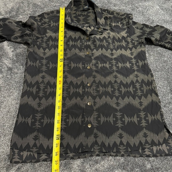 NWT Pendleton North Plains Tunic in Black Sonora Silk size small - Picture 8 of 11